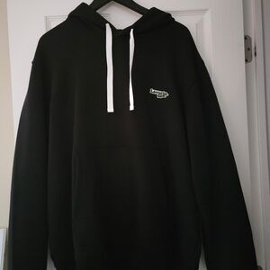Lacoste Black Hoodie with White Accents